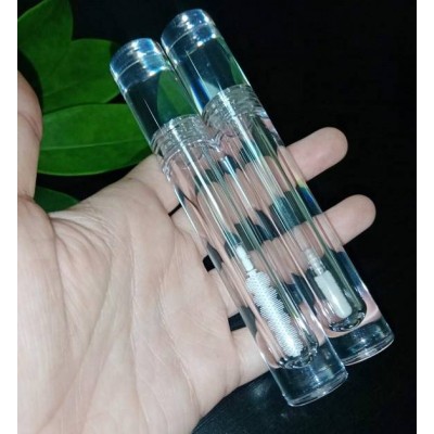 2021 new hot selling high end clear cylinder thick wall mascara tubes luxury lipgloss container packaging with brush wands