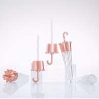 Empty cute container cosmetic lipgloss packaging bottles plastic umbrella lip gloss tube