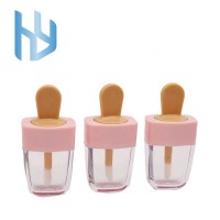 Empty cute container cosmetic lipgloss packaging bottles plastic popsicle shaped lip gloss tube