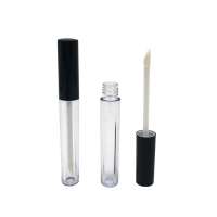 Best Selling 3ml Empty Round Lip Gloss Tube with Flocking Brush for Lipgloss Packaging